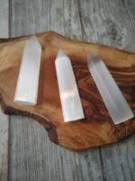 REBUY Natural Selenite Wand Reiki Healing Crystal