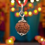 Lab Certified 6 Mukhi Rudraksha Pendant (Nepali) – Silver Capped Lord Kartikeya Bead for Confidence & Communication - Image 3