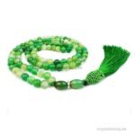 Crystal Souq Green Stripe Agate 99 Beads Tasbeeh