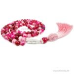 Crystal Souq Pink Agate Tasbeeh 99 Beads Aqeeq Tasbih