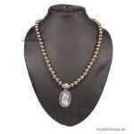 Golden Pyrite Beaded Necklace with Pendant (18") – Wealth & Abundance Healing Stone Jewelry
