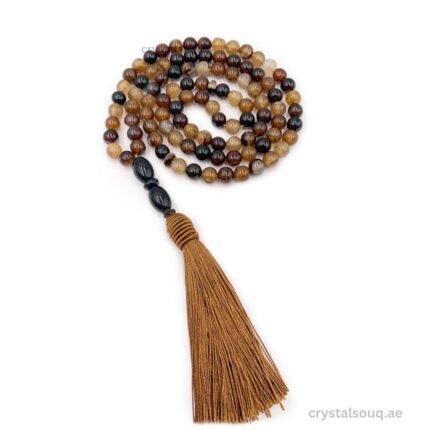 Natural Brown Stripe Agate 99 Beads Aqeeq Tasbeeh