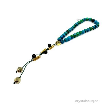 Natural Chrysocolla Beads 33 Beads tasbeeh 8 mm, 33 Beads