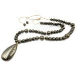 Natural Pyrite Beads & Pendant Necklace – "Stone of Luck" for Wealth, Motivation & Mental Clarity - Image 7