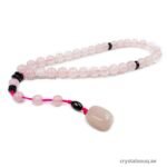 Natural Rose Quartz Stone 33 Beads Prayer Tasbeeh Misbaha