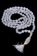 Natural Selenite 108-Bead Mala (8mm) – Energy Cleansing & High Vibration Japa Necklace - Image 3
