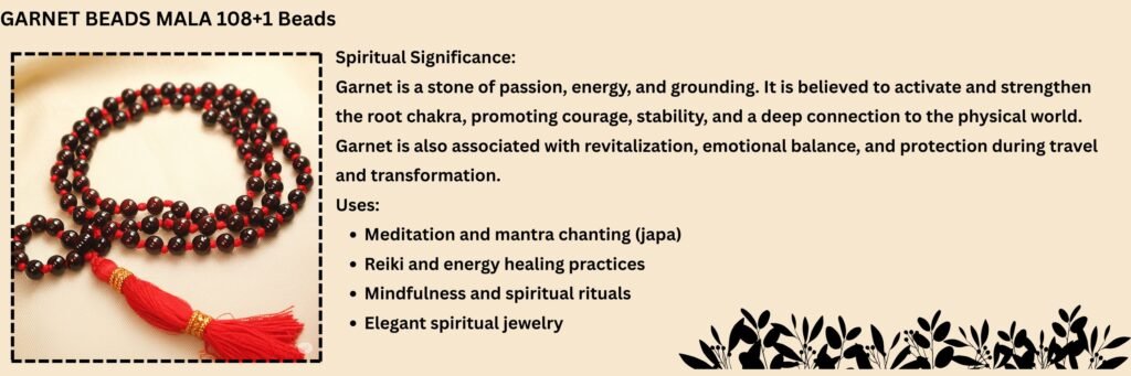 Meditation with Garnet Mala
