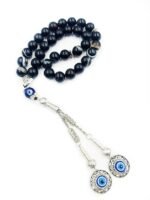 Natural Sulemani Agate Hakik 33 Beads Tasbeeh - Image 2