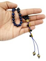 Natural Blue Tiger Eye Stone 33 Beads Tasbeeh - Image 6