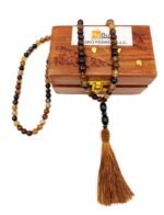 Natural Botswana Agate 99-Bead Tasbeeh – Brown Stripe Aqeeq Gemstone Misbaha for Emotional Healing - Image 5