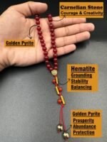 Natural Carnelian Agate Aqeeq Tasbeeh 33 beads - Image 2