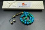 Natural Chrysocolla Islamic Prayer Rosary Beads Tasbih Tasbeeh 33 beads - Image 4