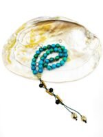 Natural Chrysocolla Islamic Prayer Rosary Beads Tasbih Tasbeeh 33 beads - Image 6