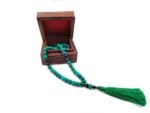 Islamic Prayer Beads Tasbih Chrysocolla Stone Misbaha Rosary Tasbeeh Counter 99 Beads Men & Womens Tasbih Prayer Beads, Bead Size 8 mm, Wooden Gift Box - Image 4