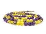 Crystal Souq Natural Citrine & Amethyst 99-Bead Tasbih (10mm) – Abundance & Peace Gemstone Misbaha with Gift Box - Image 2