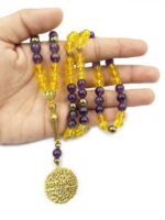 Crystal Souq Natural Citrine & Amethyst 99-Bead Tasbih (10mm) – Abundance & Peace Gemstone Misbaha with Gift Box - Image 6