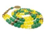 Crystal Souq Natural Citrine & Green Aventurine 99-Bead Tasbih (8mm) – Luck & Prosperity Gemstone Misbaha with Gift Box - Image 3