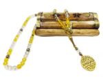 Crystal Souq Natural Citrine & Clear Quartz 99-Bead Tasbih (10mm) – Amplified Abundance Misbaha with Gift Box - Image 2