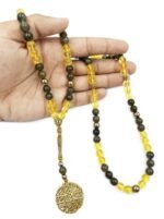 Crystal Souq Natural Citrine & Labradorite 99-Bead Tasbih (8mm) – Prosperity & Protection Gemstone Misbaha with Gift Box - Image 4