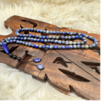 Crystal Souq Natural Lapis Lazuli 99-Bead Tasbeeh – Royal Blue Gemstone Misbaha with Gift Box - Image 5