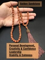 Natural Golden Sandstone Misbaha Rosary Tasbeeh 99 Beads - Image 2