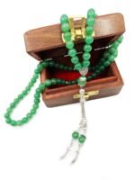 Crystal Souq Natural Green Aventurine 99-Bead Tasbih (8mm) – Healing Heart Chakra Misbaha with Wooden Gift Box - Image 5