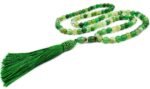 Crystal Souq Natural Green Stripe Agate 99-Bead Tasbeeh – Balancing Gemstone Misbaha with Wooden Gift Box - Image 3