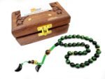 Natural Green Tiger eye  Stone Tasbeeh 33 Beads - Image 4