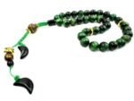 Natural Green Tiger eye  Stone Tasbeeh 33 Beads - Image 3