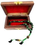 Natural Green Tiger eye  Stone Tasbeeh 33 Beads - Image 6