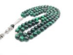 Green Tiger Eye Stone Tesbih Prayer Beads, Natural Stone 99 Beads, Tasbih, Misbaha, Tasbeeh, Muslim, Rosary, Misbah, Tasbih 99, Tasbih - Image 2