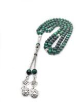 Green Tiger Eye Stone Tesbih Prayer Beads, Natural Stone 99 Beads, Tasbih, Misbaha, Tasbeeh, Muslim, Rosary, Misbah, Tasbih 99, Tasbih - Image 4