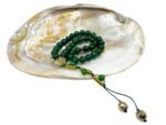Natural Green Jade Islamic Prayer Rosary Beads Tasbih Tasbeeh 33 beads - Image 3