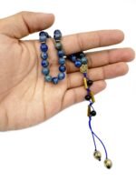Natural Lapis Lazuli Islamic Prayer Rosary Beads Tasbih Tasbeeh 33 beads - Image 4
