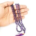 Natural Amethyst 108-Bead Mala (6mm) – Calm, Clarity & Spirituality Hand-Knotted Japa Necklace - Image 2