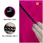 Natural Black Tourmaline 108-Bead Mala (8mm) – Protection & Emotional Balance Japa Necklace - Image 2