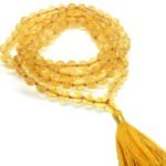 Crystal Souq Natural Citrine 108-Bead Mala (8mm) – Success & Wealth Japa Mala Necklace - Image 4