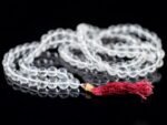 Certified Natural Clear Crystal Quartz (Sphatik) 108-Bead Mala (6mm) – Master Healer Japa Necklace for Pooja & Astrology - Image 4