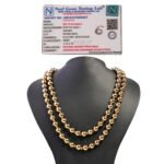 Natural Golden Pyrite 108-Bead Mala (8mm) – Wealth, Abundance & Luck Japa Necklace - Image 2