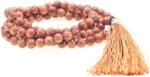 Natural Brown Goldstone 108-Bead Mala (8mm) – Ambition & Courage Japa Necklace with Gift Box