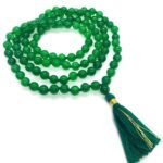 Natural Green Jade 108-Bead Mala (8mm) – Certified Good Luck & Protection Japa Necklace