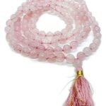 Natural Rose Quartz 108-Bead Mala (6mm) – Love & Healing Hand-Knotted Necklace with Lab Certificate & Box