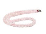 Natural Citrine & Rose Quartz Mala Necklace (8mm) – Prosperity & Love Healing Stone for Men & Women