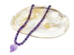 Natural Amethyst Quartz Necklace with Pendulum Pendant (6mm) – February Birthstone for Positivity & Protection - Image 4