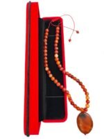 Natural Carnelian Beads & Pendant Necklace – Healing Crystal Jewelry with Adjustable Macramé Slider for Women - Image 7