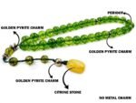 Natural Peridot Stone 33 Beads Prayer Tasbeeh Misbaha - Image 2