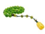 Natural Peridot Stone 33 Beads Prayer Tasbeeh Misbaha - Image 4