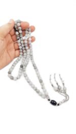 Natural Rainbow Moonstone 99-Bead Tasbeeh – Authentic Flashing Gemstone Misbaha & Prayer Rosary - Image 2