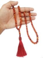 Natural Red Stripe Agate 99-Bead Tasbeeh – Banded Gemstone Misbaha for Strength & Protection - Image 3