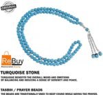 Turquoise Color Tasbih Islamic Religion Tasbeeh Beautiful Misbaha Beads Tasbih For Prayer (99 Beads) - Image 3